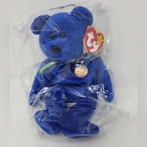 Beanie Baby Clubby Blue Bear‎ 1998 In Package Plush Stuffed Animal Collectible